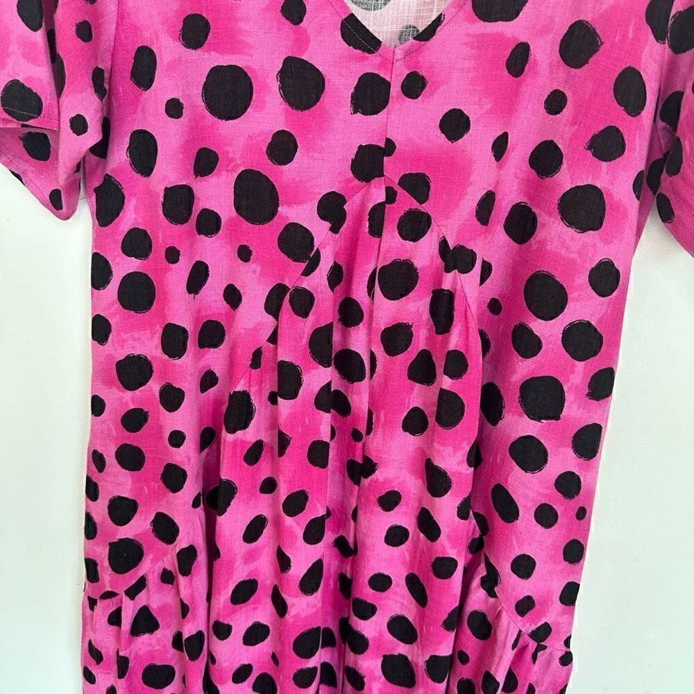 Proud Poppy X Kasey Rainbow Limited Edition Charlie Peak Dress in Pink Cheetah - Picture 5 of 7